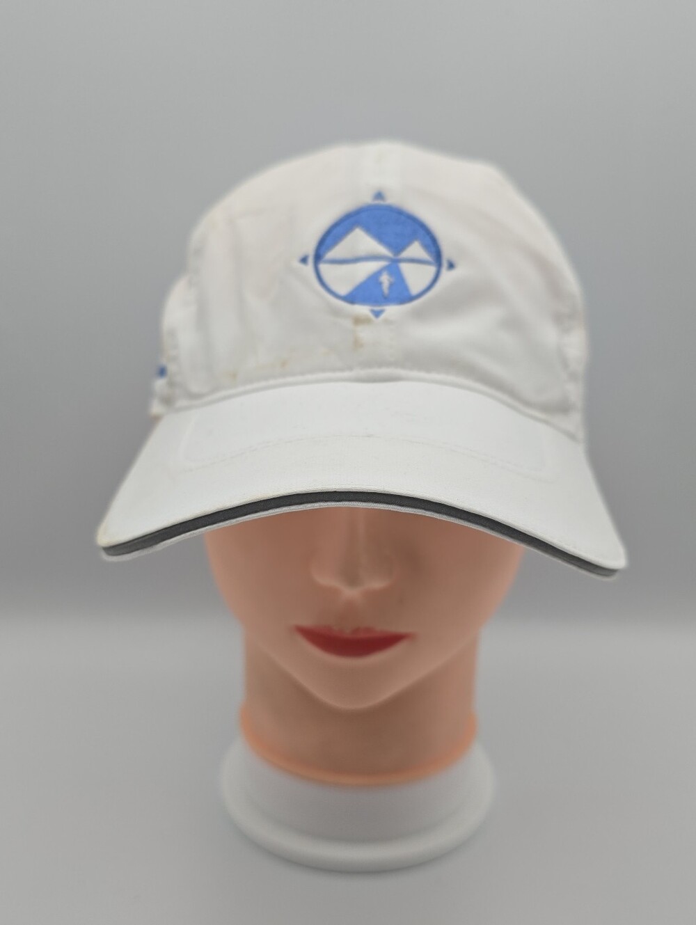 Brooks Running Warehouse Lightweight White Adjustable Strapback Hat